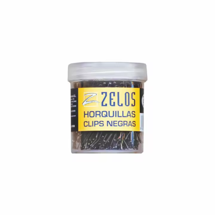 ZELOS HORQUILLAS CLIPS NEGRAS 240 UDS (4NC) - 1