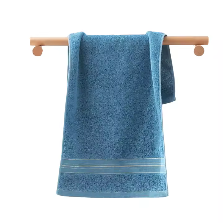 Toalla De Algodón Gruesa Para Adultos Y Niños Absorción Fuerte Color Sólido Amigable Con La Piel Toalla Universal Para Baño - 1