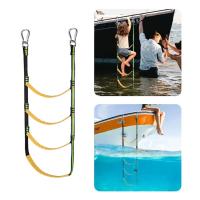 Escalera De Bote Portátil De Nylon Reutilizable 3/4/5 Rungs Ladder Auxiliar De Náutica Para Acceder Al Bote - details 7