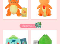 Peluche Pokemon De Squirtle Charmander Bulbasaur Gengar Eevee Y Pikachu Muñeco De Peluche Con Etiqueta Para Niños Regalo De Anime - details 5