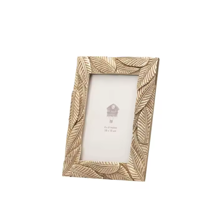 Adda Home Portafotos Resina Champagne 10x15 Cm - Ideal para Exhibir Tus Fotografías Favoritas - 1