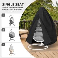 Hanging egg chair cover eggshell dust cover garden outdoor swing protection cover hanging chair bird nest rattan chair hanging basket cover bird cage - details 3