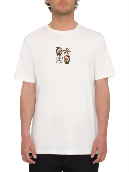Camiserta Manga Corta Volcom Flower Budz - Off White - 1