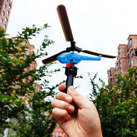 Helicóptero De Línea Pull Juguete Interactivo Educativo Para Niños Juego Al Aire Libre Avión Pequeño Con Cuerda De Arranque - details 1