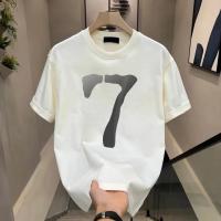 Camiseta De Hombre De Alta Gama Con Estampado Minimalista Y Cuello Redondo Versátil Para Ocasiones Casuales Verano WK001 - details 1