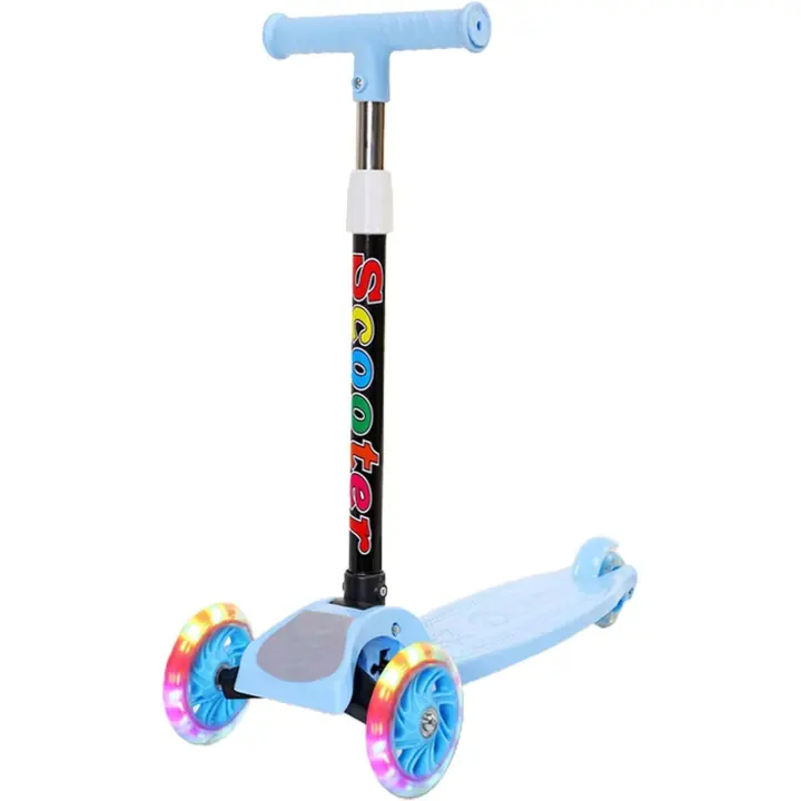Patinete para niños - Patinete with Ruedaspara Niños | Patinetas para niños con Altura ajustable | Patinete antideslizante para niños | Plataforma extra Ancha, Ruedasiluminadas para que los Niños jueguen al Aire Libre y open an a conducir - 1