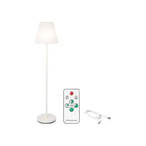 EDM Lámpara de Pie Blanca Recargable con Mando a Distancia 150cm - 90786  Accesorios Lámparas Lámparas Led - 1