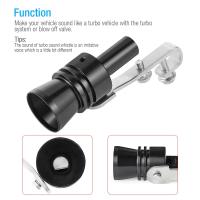Silbato De Sonido Turbo Rojo Negro Para Vehículo Universal Simulador De Sonido De Escape Tamaño S M L XL Adaptador De Tubo De Escape Para Coche - details 7