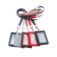 Porta Llaveros De Cuero Genuino Con Clip De Cinturón Y Correa De Identificación Para Nombre Y Tarjeta De Badges Soporte Para Tarjetas De Crédito Unisex - details 0