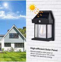 Luz De Pared Solar De Tungsteno Con Sensor De Movimiento IP65 Impermeable LED Para Patio Pared Del Porche Granero Garage - details 3