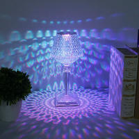 Lámpara De Mesa Recargable De Cristal Con Luz Cambiante Protección Para Los Ojos Decoración Para El Hogar Y Dormitorio Luz Nocturna Táctil - details 9