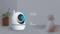 Monitor De Bebé Con Cámara De Vigilancia 720P 5 Pulgadas Pantalla Tamaño Video Intercomunicador De Dos Vías Visión Nocturna Automática Pánico Tilt Zoom - details 21