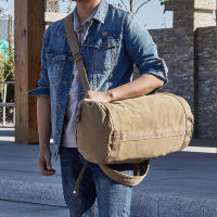 Mochila Grande Para Hombre De Algodón Impermeable Con Gran Capacidad De Viaje Mochila De Escalada Montañera Con Manijas Suaves Y Múltiples Bolsillos - details 14