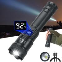 Linterna Telescopio LED Potente 9900LM Recargable USB Con Pantalla De Batería Luz Exterior Para Camping Pesca - details 1