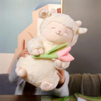 Peluche De Oveja Kawaii Con Tulipes Juguete Suave De Animal De Peluche Decoración Para El Hogar Regalo De Cumpleaños Para Niños - details 3