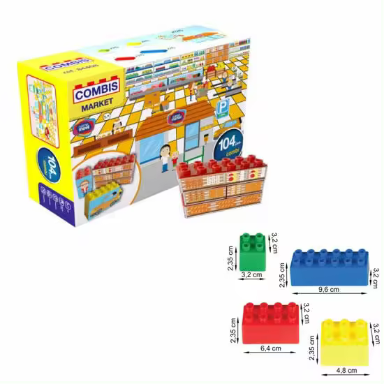 Combis Sticker Supermercado 104 piezas - 1
