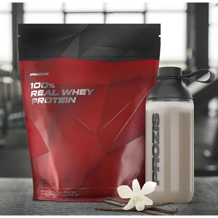 100% REAL WHEY PROTEIN (1KG) - Prozis   Alta calidad  Sin azúcares añadidos  Deliciosos sabores - 1