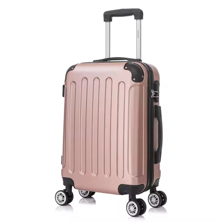 Maleta Cabina ABS 55x40x20cm 40L - 20 Pulgadas - Ruedas Giratoriasdoblescon360ª - Ryanair Vueling Iberia Wizzair - Negro/Azul/RosaDorado/Plateado/Amarillo/Rojo/RosaChicle/Turquesa/Verde/Menta/Morada - 1