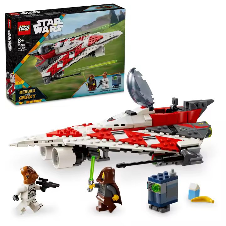 LEGO 75388 Star Wars Caza Estelar del Jedi Bob Nave estelar construible, regalo de cumpleaños - 1