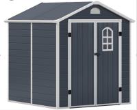 Orion91 -  Caseta Resina Gris con Suelo Cobertizo Jardin ESENTIAL. Medidas: 226x190x192cm GARDEN HOUSE GARAGE 91 - details 1
