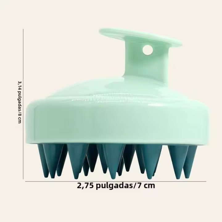 Cepillo De Baño De Silicona Para Limpieza Del Cabello Y Masaje Capilar Cepillo De Ducha De Plástico Suave Para Cabello Y Cuerpo Herramienta De Peluquería Para Salón - 1