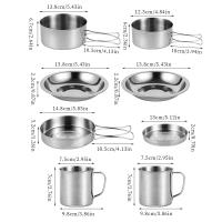 Juego De Cocina Para Camping De 8 Piezas En Acero Inoxidable Equipamiento Portátil Para Exteriores Con Almacenamiento - details 4