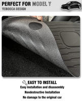 Protector De Asiento Trasero Para Tesla 2020-2025 Model Y Juniper Tapete Antisuciedad Y Antiseña Con Velcro Cubierta De Espalda - details 5