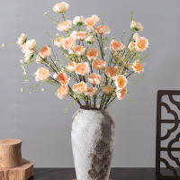Bouquet De Novia Artificial De Paeonia Y Floral De Rhododendro En Seda Para Bodas Decoración De Navidad Y Fotografía Propios De Mesa - details 2