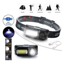 Lámpara De Cabeza LED Para Pesca Y Camping Luz Portátil Mini XPE COB Con USBlampara Frontal Para Uso Con 18650 - details 0