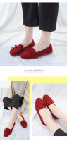 Zapatos De Mujer Casual SUEDE Slip on Loafers Ballet Flats Zapatos Mujer Para Mamá Antideslizantes Transversal Para Otoño - details 9