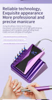 Taladro De Uñas Sin Escobillas 85W Portátil Con Manija 40000RPM Herramienta De Manicura Profesional De Acero Inoxidable Certificación CE FCC - details 4