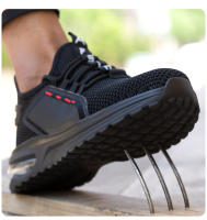 Zapatos De Seguridad Para Hombre Verano Malla Antipinchazos Punta De Acero Transpirables Ligeros Con Inserto De Kevlar Y Tela Superior - details 10