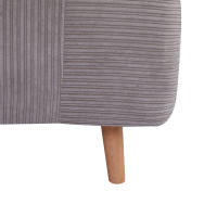 Sofá Cama 2 en 1, sillón Cama, Tapizado, Estilo Moderna, Tecnología, Experiencia inteligente, Ajuste continuo de 15 °-160 °, Colchón plegable ajustable, Cama de invitados, Cama plegable, aspecto de dormitorio de pana, Salón, Gris Claro - details 5