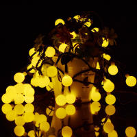 1Pack Luces De Cadena Solar Para Jardín Globos De Navidad Impermeables 8 Modos Decoración De Bodas Y Navidad Al Aire Libre - details 3