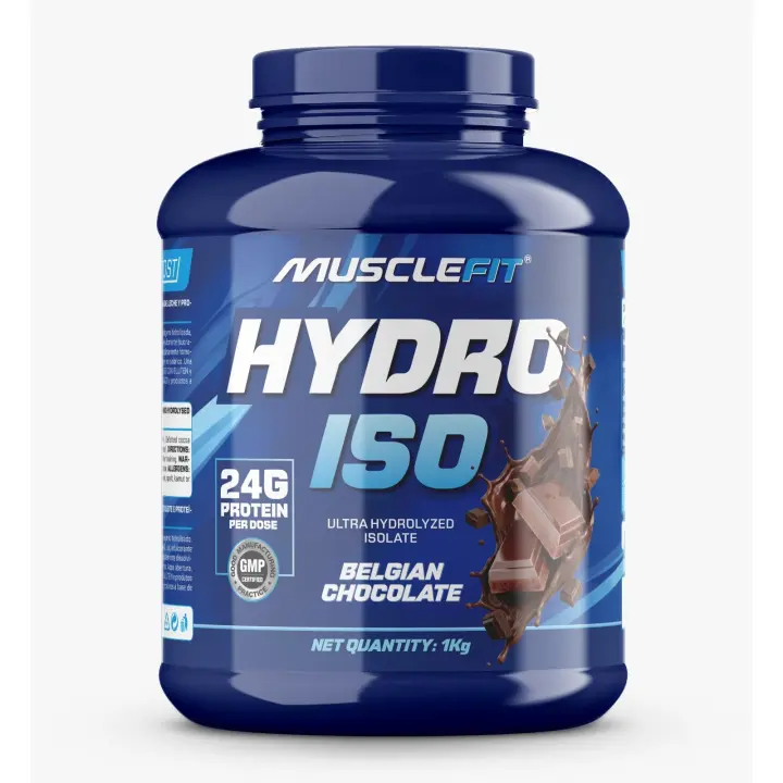 HYDRO ISO 1kg - MUSCLEFIT - OFERTA PREMIUM - AISLADO DE PROTEÍNA - ENTREGAS 24/48 HORAS - 1