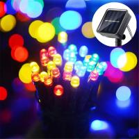 Luces Solares Para Exteriores Impermeables De Guirnalda De Hadas 20 50 100 200 LEDs Decoración Para Bodas Cumpleaños Fiestas - details 0