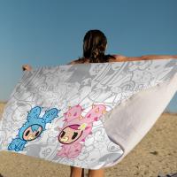 Toalla De Playa Tokidoki De Japón Microfibra Absorbente Secado Rápido Suave Para Yoga Natación Resort Montañismo Tamaño 76x182 Cm - details 2