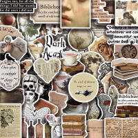 50pcs Pegatinas Góticas Oscuro Academia Anime Retro Para Laptop Cuaderno Teléfono Decoración Graffiti Resistente Al Agua - details 9
