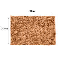 AYA MARKT Alfombra de baño, Alfombra de Microfibra de Chenille, Suave y Cómoda, Agua súper Absorbente, Antideslizante, Gruesa para el Cuarto de baño, 50x80cm - details 5
