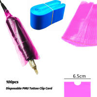 100pcs Bolsas Para Bolígrafos De Tatuaje Desechables Cubiertas Para Máquina De Tatuaje Suministros PMU Cubierta Para Cordón Clip - details 0
