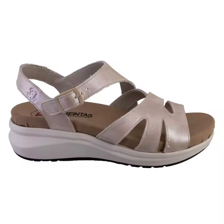 TREINTAS 4124 Sandalias de mujer oro PIEL 524 - 1
