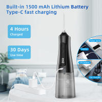 LISM Ortoirrigador USB Recargable Jet De Agua Dental Portátil Limpieza De Dientes Impermeable Con Tanque De Agua De 310ML Para Adultos - details 5