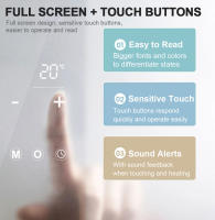 Termostato Inteligente WiFi Inalámbrico Para Calefacción De Agua De Estufa De Gas Controlador De Temperatura Inteligente USB RF Compatible Con Alice Alexa Google Home Tuya Battrery - details 2