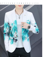 Chaqueta De Traje Impresionada Para Hombre Corte Slim Ajustado Casual Negocios Talla M-3XL Moda 2024 Ropa De Hombre - details 2