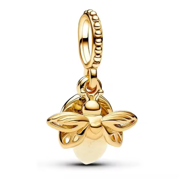 Pandora Moments charms Bañados en oro, Viene con Caja de giuno original. - 1