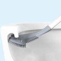Cepillo De Inodoro De Silicona Con Cabeza De Golf Limpieza Eficiente Sin Esquinas Muertas Para Baño Y Casa Múltiples Colores - details 11