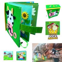 IPLO® Libro Sensorial Montessori Granja IPLO® - Juguete Educativo Interactivo para Niños con Actividades de Coordinación Mano-Ojo, Formas, Colores, Números y Texturas  Quiet Book Infantil Hecho a Mano,  Aprender, Jugar y Desarrollar Habilid - details 0