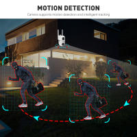 Cámara De Seguridad IP 8MP HD Wifi PTZ Dual Lens Dual Screen AI Auto Tracking Exterior Cámara CCTV De Protección IP Con Visión Nocturna Y Audio Bidireccional - details 2