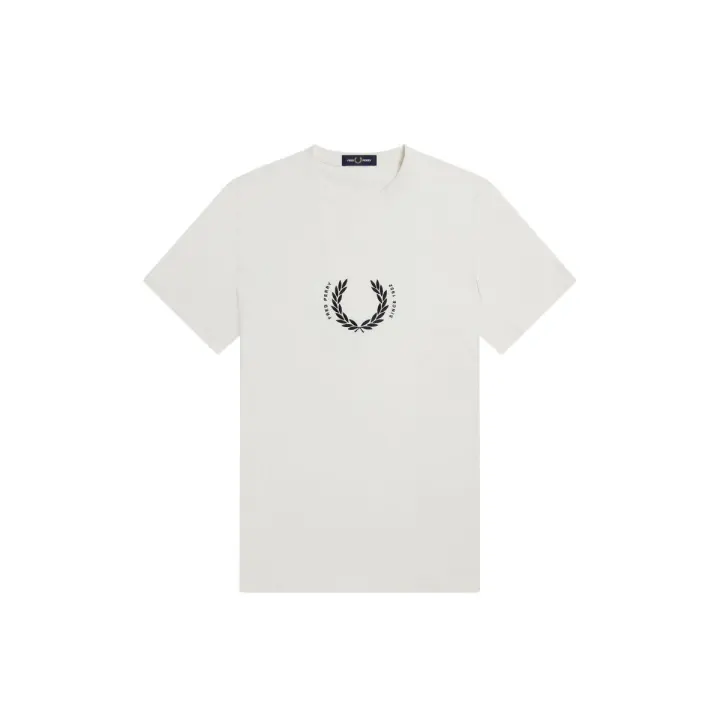Fred Perry Circle Branding T-Shirt Snow White M4583129 - 1