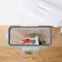 Cesta De Cocina Moda Para Puerta De Armario Basurero Colgante Ecológico De Plástico Almacenamiento Removible Soporte Para Herramientas Forma Rectangular - details 4
